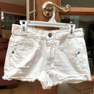 Mossimo Supply Co white jean shorts